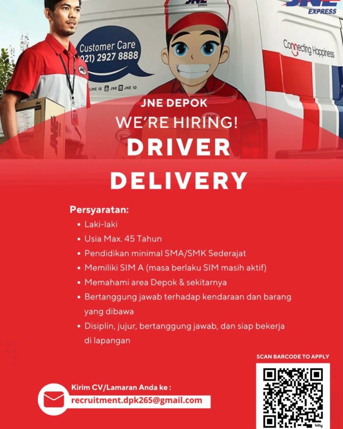 Poster Driver Delivery & Kurir Delivery